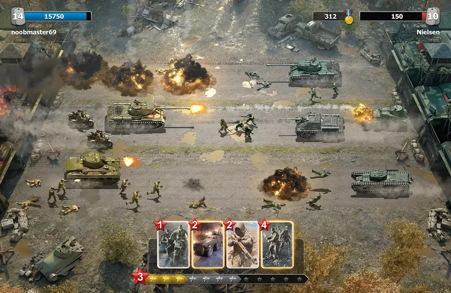 Trench Assault [MOD: безлимитные монеты и открыты уровни] Screenshot 2