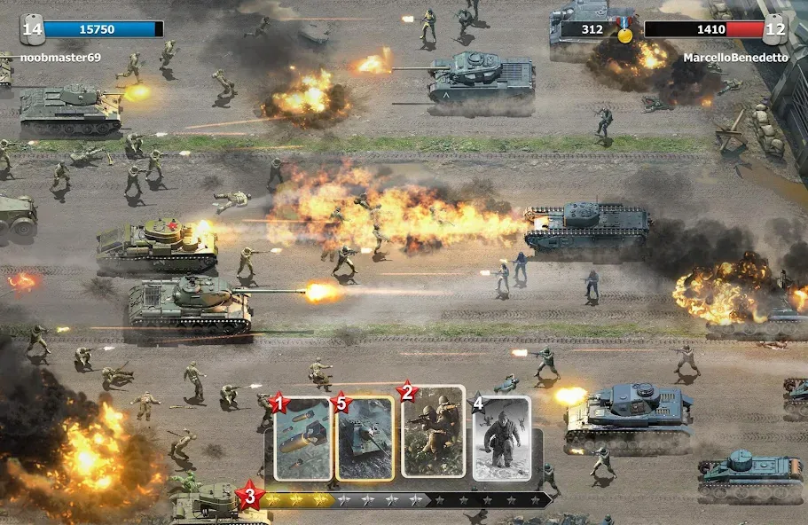 Trench Assault [MOD: безлимитные монеты и открыты уровни] Screenshot 3