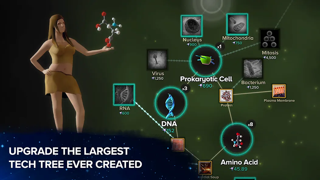Cell to Singularity: Evolution [MOD: безлимитные ресурсы и ускоренная эволюция] Screenshot 5