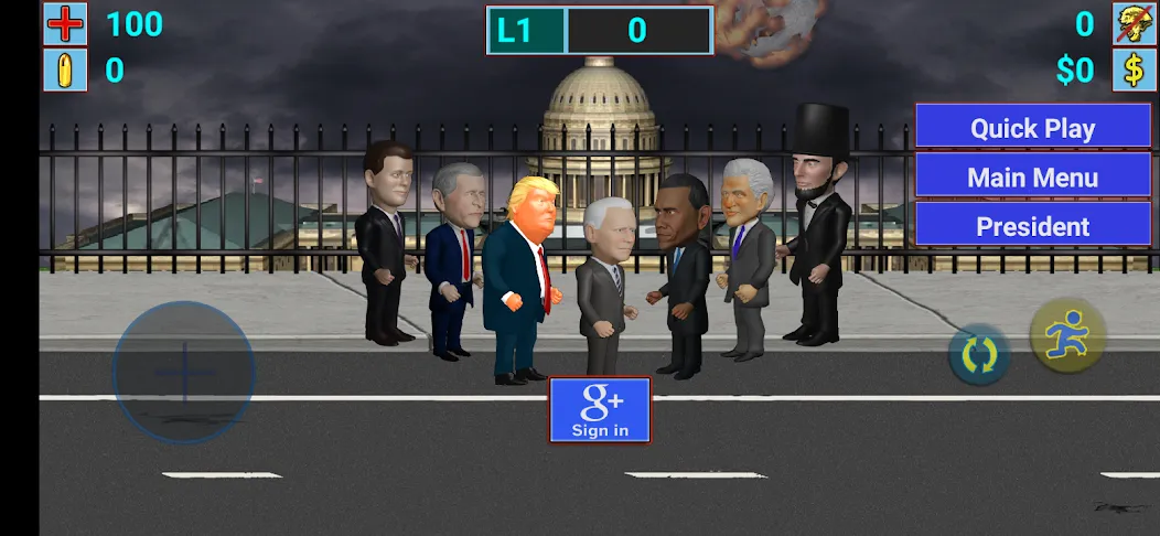 Aliens vs President [MOD: безлимитные деньги и всё разблокировано] Screenshot 1