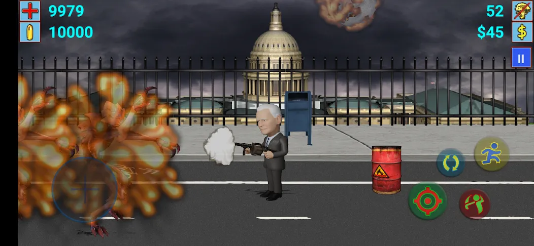 Aliens vs President [MOD: безлимитные деньги и всё разблокировано] Screenshot 3