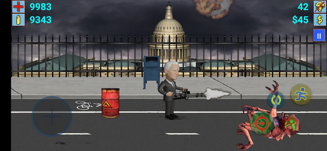 Aliens vs President [MOD: безлимитные деньги и всё разблокировано] Screenshot 4