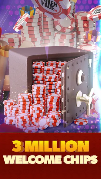 Poker Face: Texas Holdem Poker [MOD: безлимитные фишки и все функции открыты] Screenshot 2