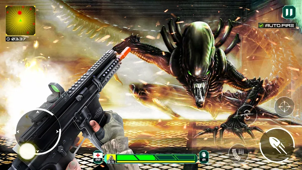 Alien - Dead Space Alien Games [MOD: безлимитные ресурсы и оружие] Screenshot 2