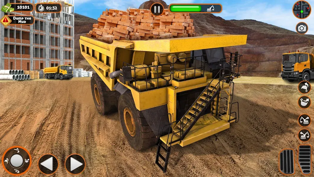 Construction Dump Truck Game [MOD: безлимитные деньги и топливо] Screenshot 2