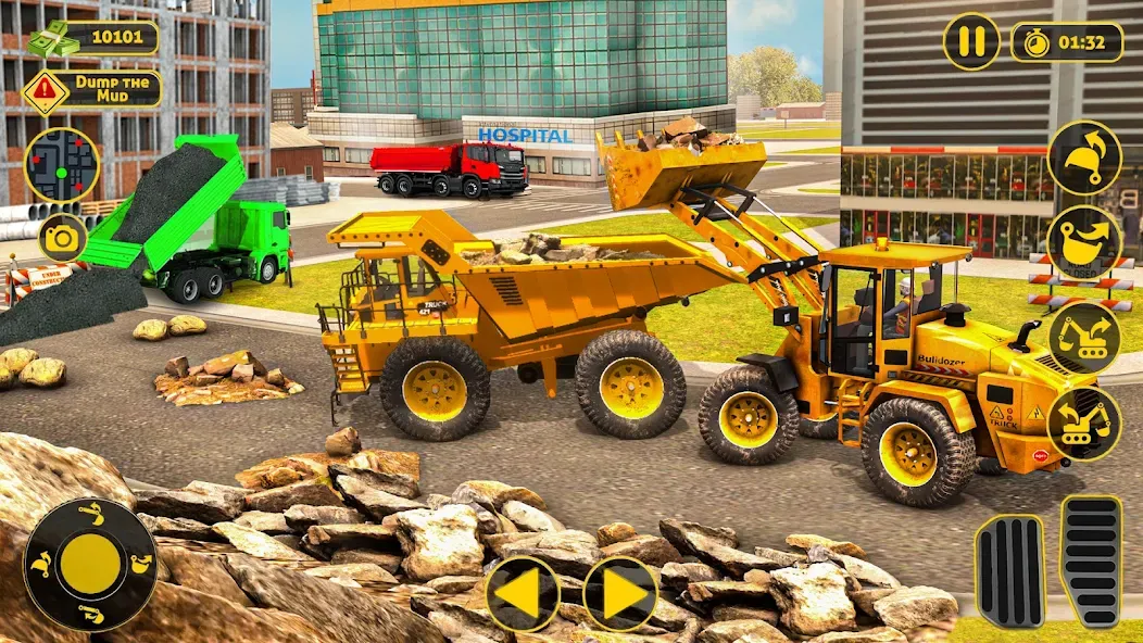 Construction Dump Truck Game [MOD: безлимитные деньги и топливо] Screenshot 4