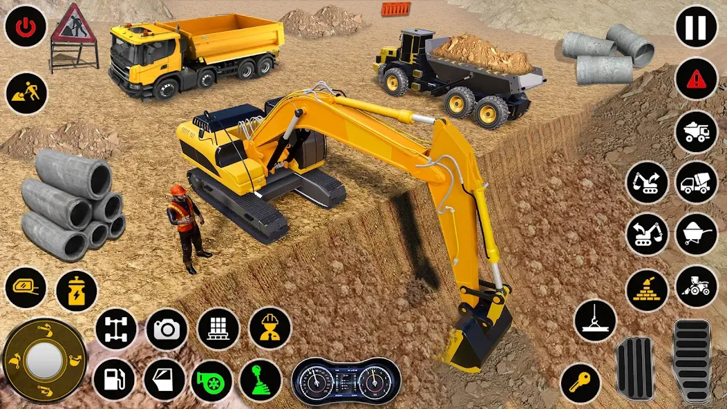 Construction Dump Truck Game [MOD: безлимитные деньги и топливо] Screenshot 5