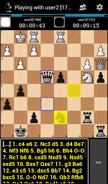 Chess ChessOK Playing Zone PGN [MOD: удобный просмотр и анализ партий] Screenshot 2