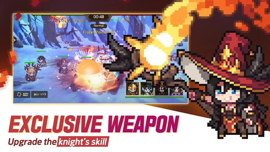 Unknown Knights: Anniversary [MOD: безлимитные деньги и усиленные герои] Screenshot 3