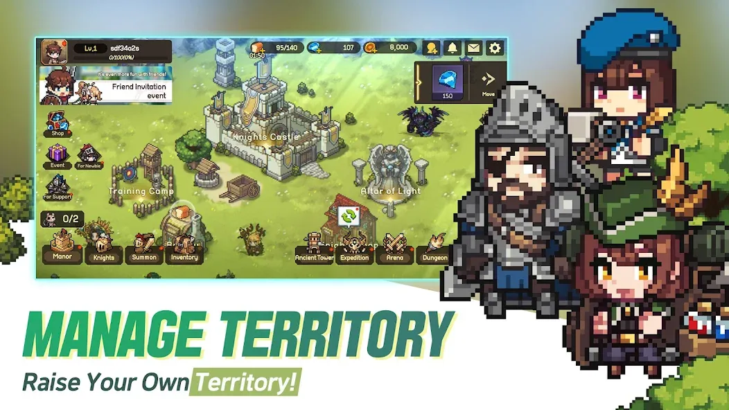 Unknown Knights: Anniversary [MOD: безлимитные деньги и усиленные герои] Screenshot 4