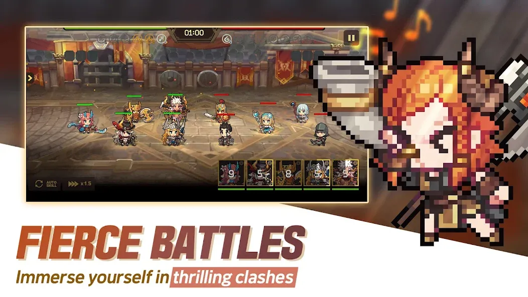 Unknown Knights: Anniversary [MOD: безлимитные деньги и усиленные герои] Screenshot 5
