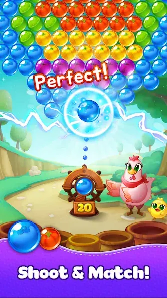Bubble CoCo : Bubble Shooter [MOD: безлимитные жизни и монеты] Screenshot 1