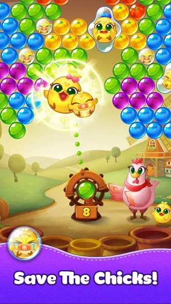 Bubble CoCo : Bubble Shooter [MOD: безлимитные жизни и монеты] Screenshot 4