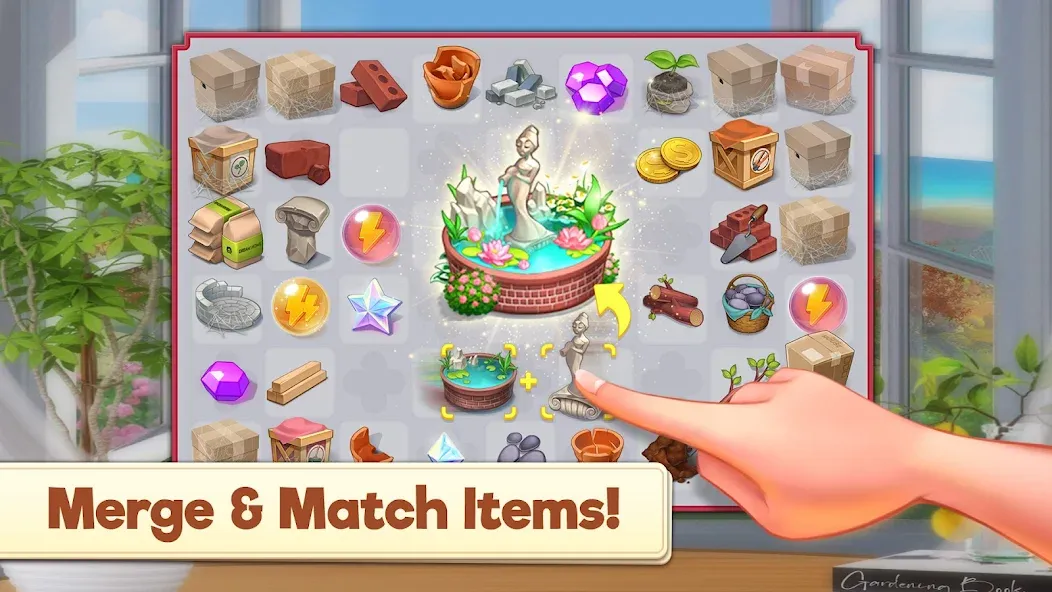 Merge Manor x The Smurf Collab [MOD: безлимитные монеты и алмазы] Screenshot 5