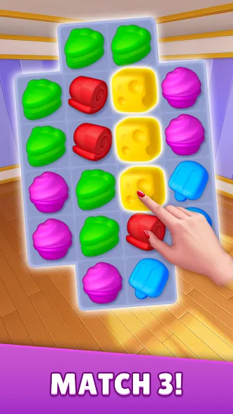 Dream Family - Match 3 Games [MOD: безлимитные жизни и ходы] Screenshot 3