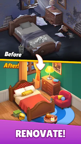 Dream Family - Match 3 Games [MOD: безлимитные жизни и ходы] Screenshot 4