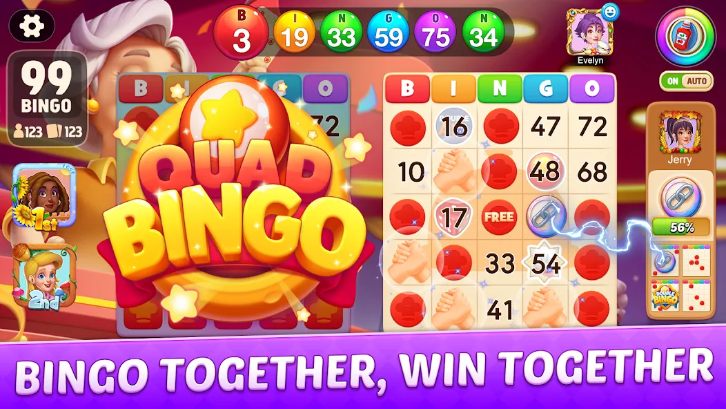 Bingo Frenzy®-Live Bingo Games [MOD: безлимитные билеты и бонусы] Screenshot 2