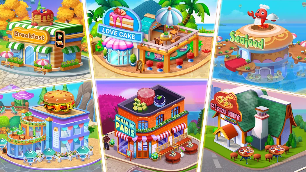 Food Voyage: Fun Cooking Games [MOD: безлимитные монеты и все уровни открыты] Screenshot 1