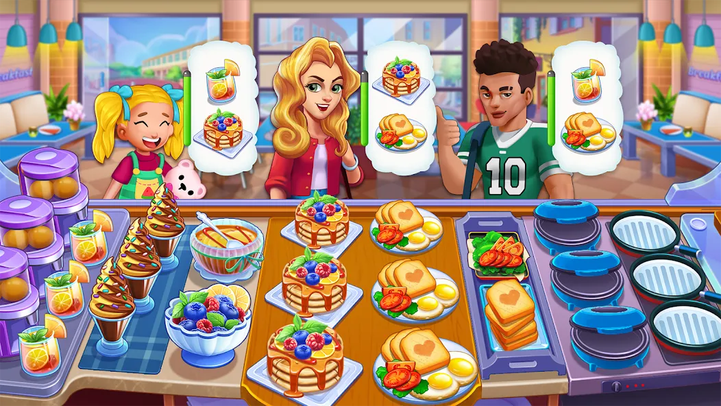 Food Voyage: Fun Cooking Games [MOD: безлимитные монеты и все уровни открыты] Screenshot 3