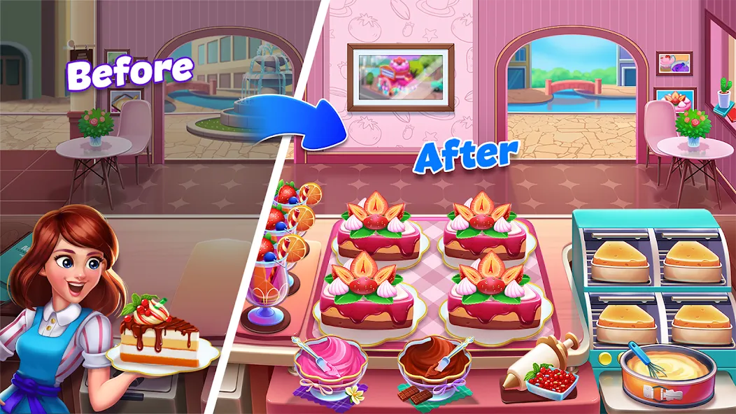 Food Voyage: Fun Cooking Games [MOD: безлимитные монеты и все уровни открыты] Screenshot 4