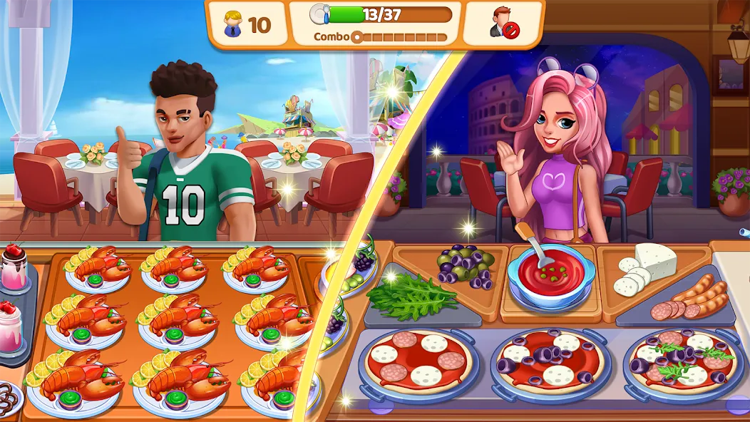 Food Voyage: Fun Cooking Games [MOD: безлимитные монеты и все уровни открыты] Screenshot 5
