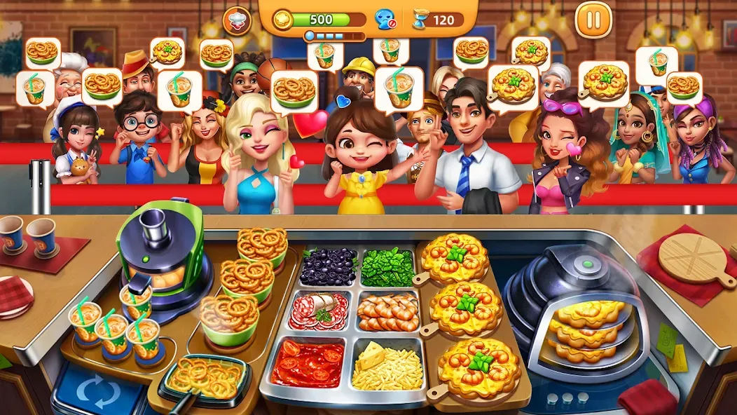 Cooking City - Cooking Games [MOD: безлимитные монеты и алмазы] Screenshot 2