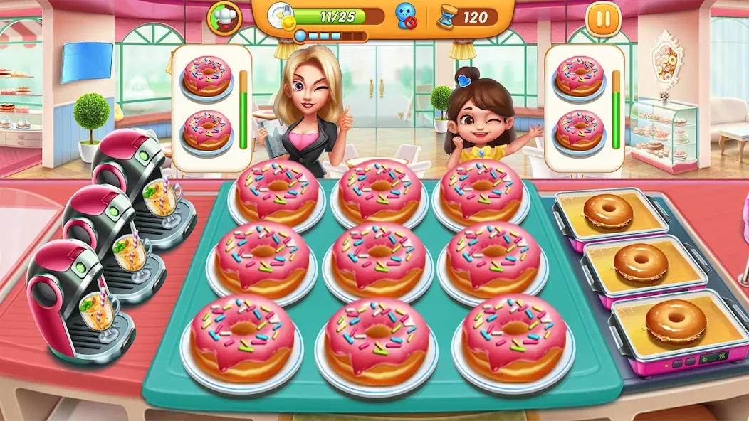 Cooking City - Cooking Games [MOD: безлимитные монеты и алмазы] Screenshot 5