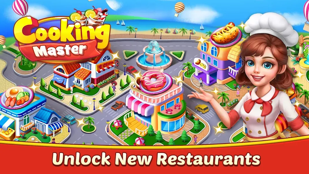 Cooking Master:Restaurant Game [MOD: безлимитные деньги и все рецепты] Screenshot 1