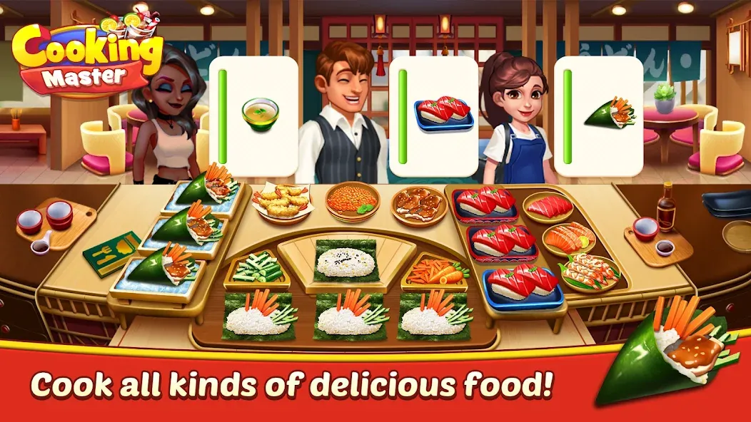 Cooking Master:Restaurant Game [MOD: безлимитные деньги и все рецепты] Screenshot 3