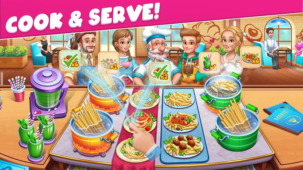 Cooking Taste Restaurant Games [MOD: безлимитные монеты и все блюда] Screenshot 3