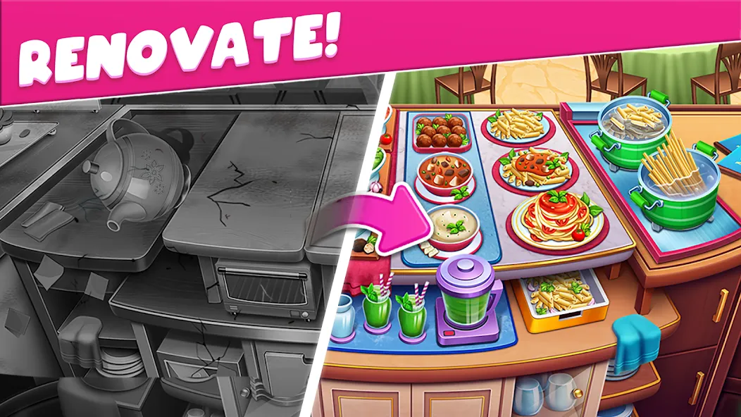 Cooking Taste Restaurant Games [MOD: безлимитные монеты и все блюда] Screenshot 4