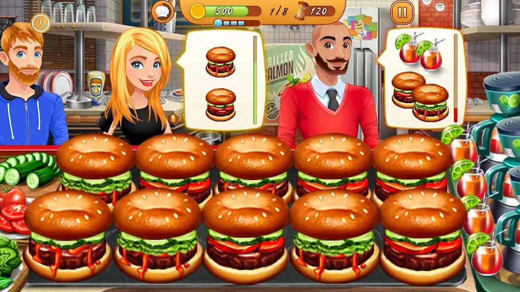 Cooking Team: Restaurant Games [MOD: безлимитные монеты и энергия] Screenshot 4