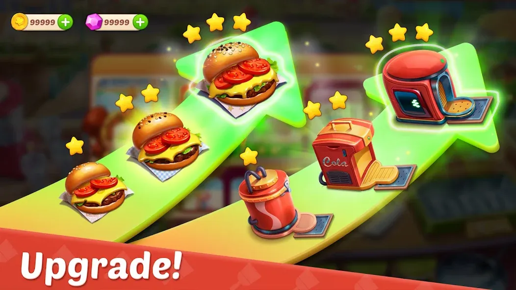 Cooking Town - Restaurant Game [MOD: безлимитные монеты и все рецепты] Screenshot 3