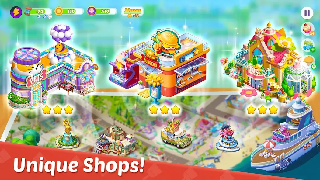 Cooking Town - Restaurant Game [MOD: безлимитные монеты и все рецепты] Screenshot 5