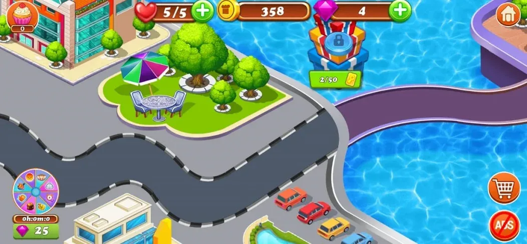 Food Game Crazy Super Chef [MOD: безлимитные деньги и открыты все рецепты] Screenshot 2