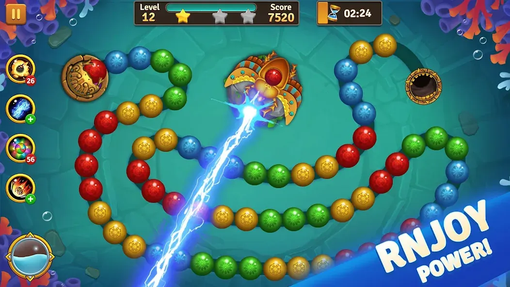 Jungle Marble Blast [MOD: безлимитные монеты и открыты все уровни] Screenshot 4