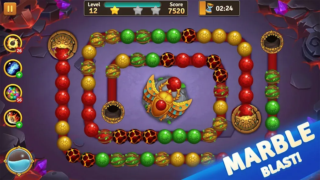 Jungle Marble Blast [MOD: безлимитные монеты и открыты все уровни] Screenshot 5