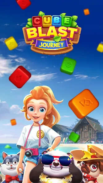 Cube Blast Journey: Toon &amp; Toy [MOD: безлимитные монеты и все уровни] Screenshot 1