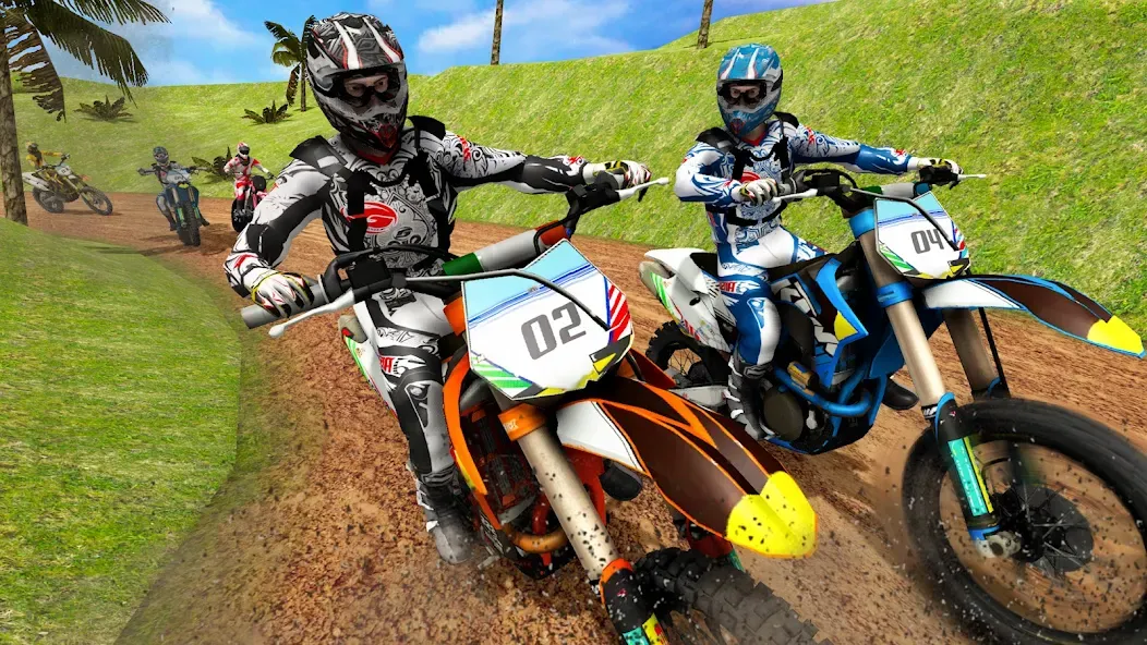Mountain Dirt Bike Champions [MOD: безлимитные деньги и топливо] Screenshot 2