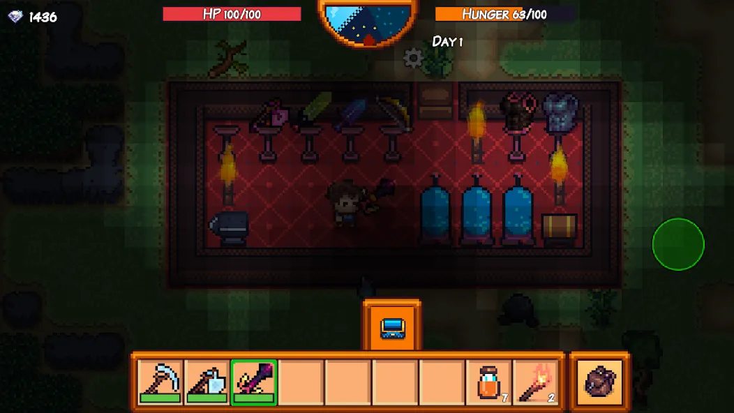 Pixel Survival Game 3 [MOD: безлимитные ресурсы и здоровье] Screenshot 2