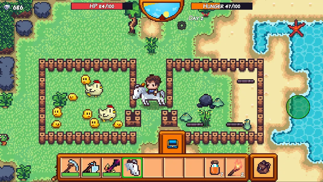 Pixel Survival Game 3 [MOD: безлимитные ресурсы и здоровье] Screenshot 3