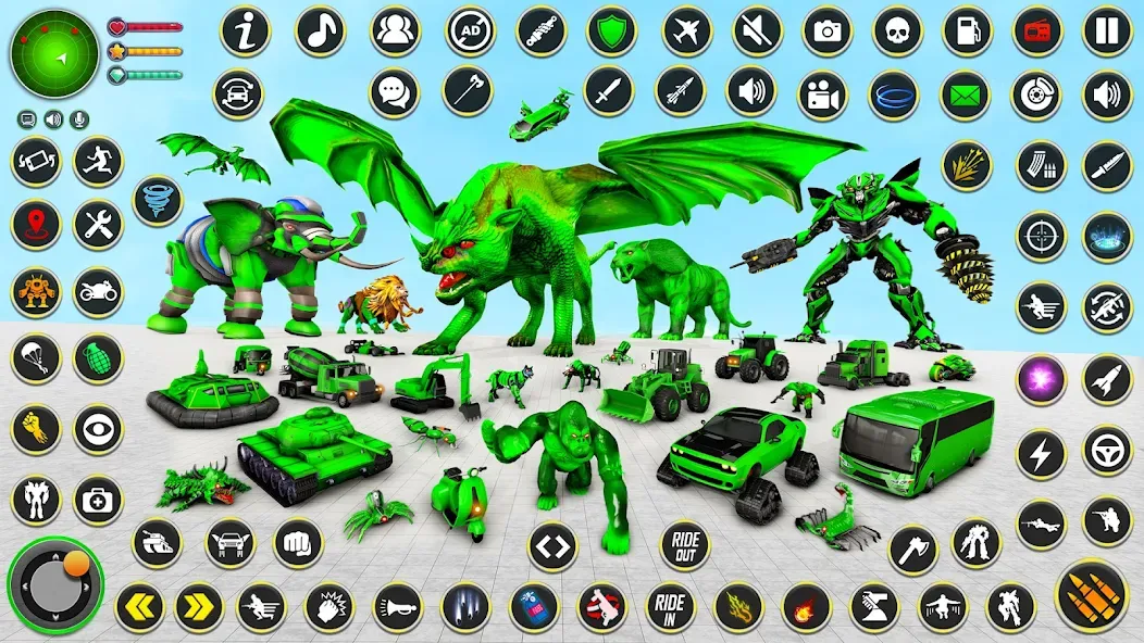 Multi Animal Robot Car Games [MOD: разблокированы все роботы и машины] Screenshot 3
