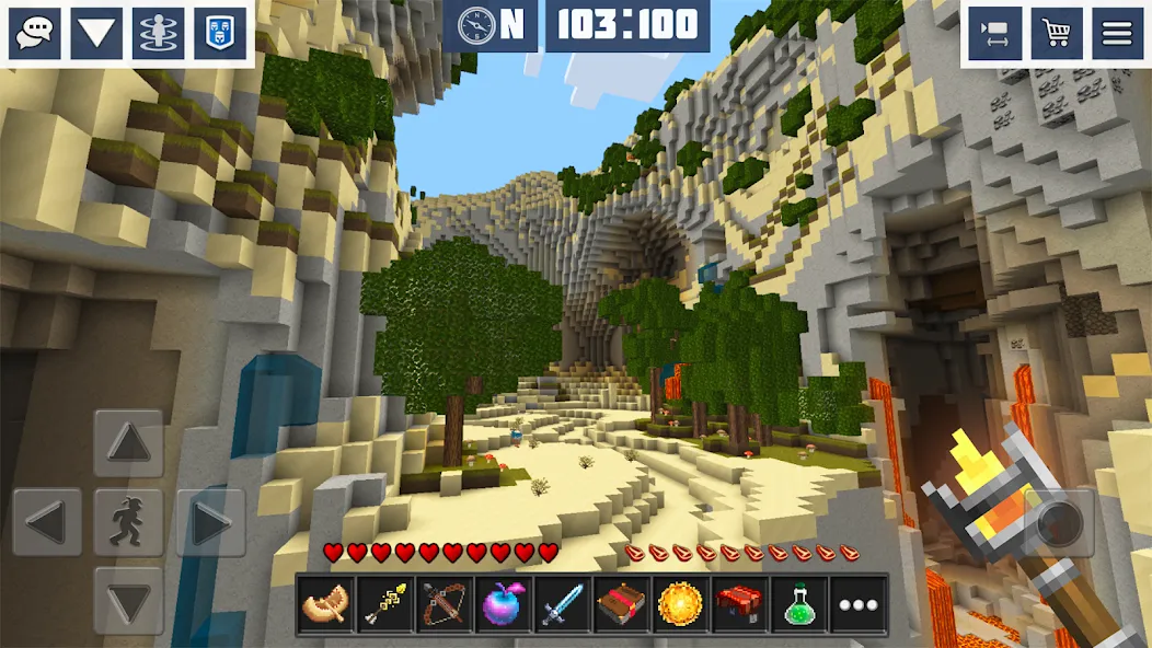 Block Craft World:Planet Craft [MOD: неограниченные ресурсы и открытые возможности] Screenshot 4
