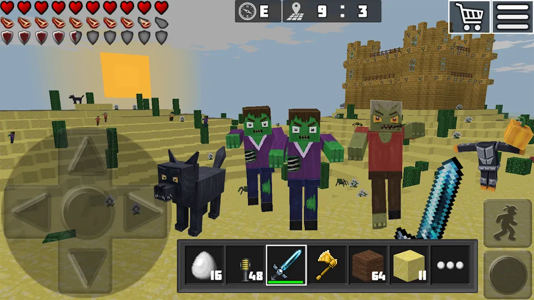 World Craft: Block Craftsman [MOD: безлимитные ресурсы и открыты все рецепты] Screenshot 4