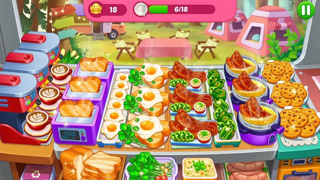 Crazy Cooking Diner: Chef Game [MOD: безлимитные деньги и все уровни] Screenshot 3