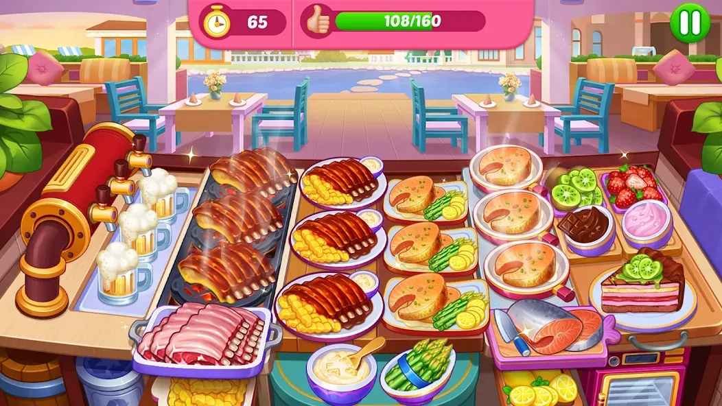 Crazy Cooking Diner: Chef Game [MOD: безлимитные деньги и все уровни] Screenshot 4
