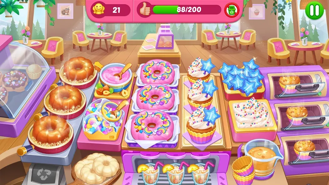 Crazy Cooking Diner: Chef Game [MOD: безлимитные деньги и все уровни] Screenshot 5