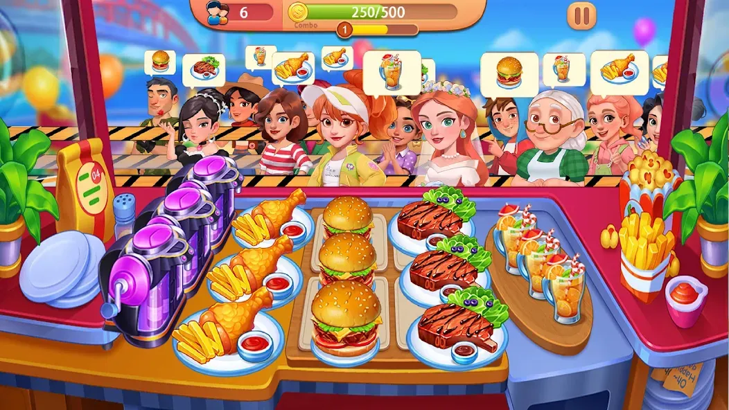 Cooking Journey: Cooking Games [MOD: безлимитные монеты и открыты все уровни] Screenshot 1