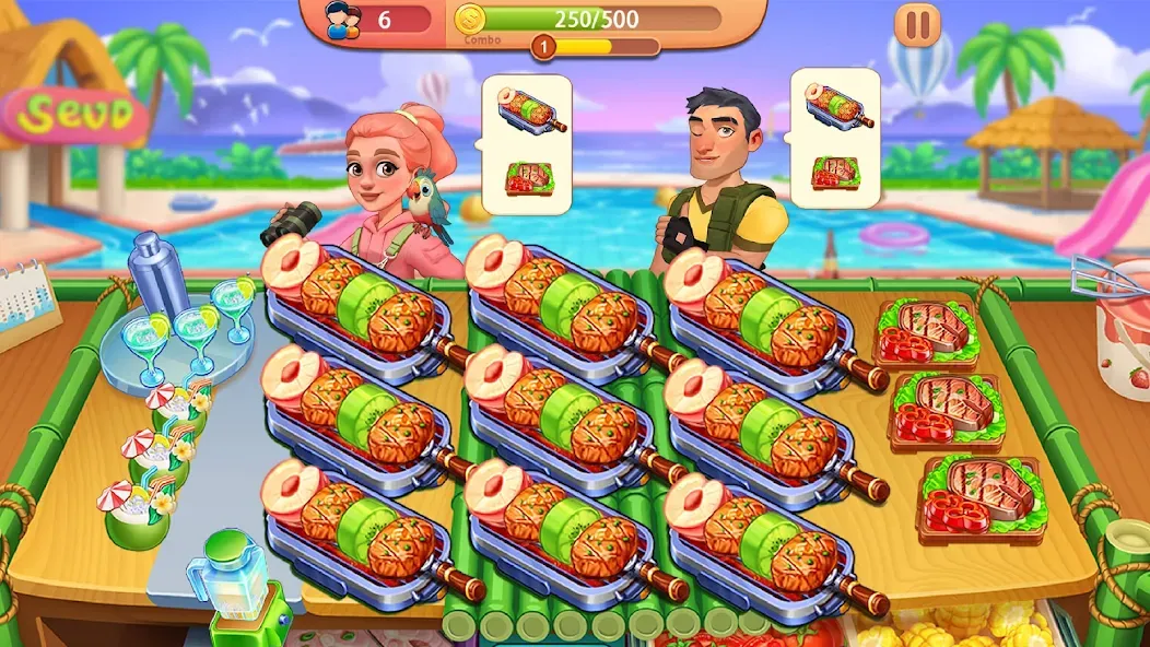 Cooking Journey: Cooking Games [MOD: безлимитные монеты и открыты все уровни] Screenshot 4