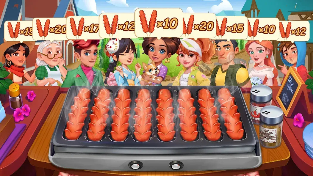 Cooking Journey: Cooking Games [MOD: безлимитные монеты и открыты все уровни] Screenshot 5